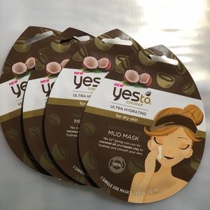 Yes to Coconut Mud Mask For Dry Skin —5 pkg